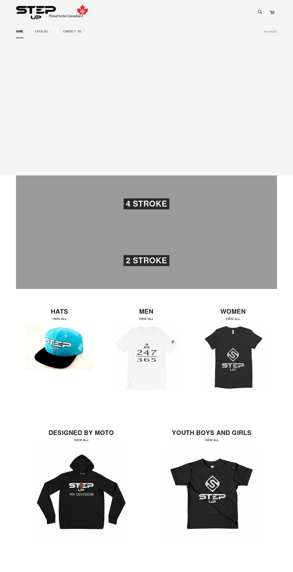 stepupclothing.com shopify website screenshot