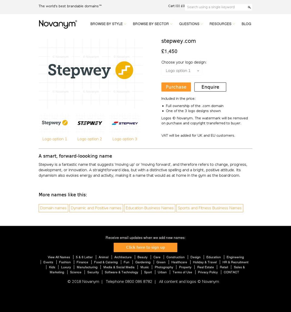 stepwey.com — Shopify storefront screenshot