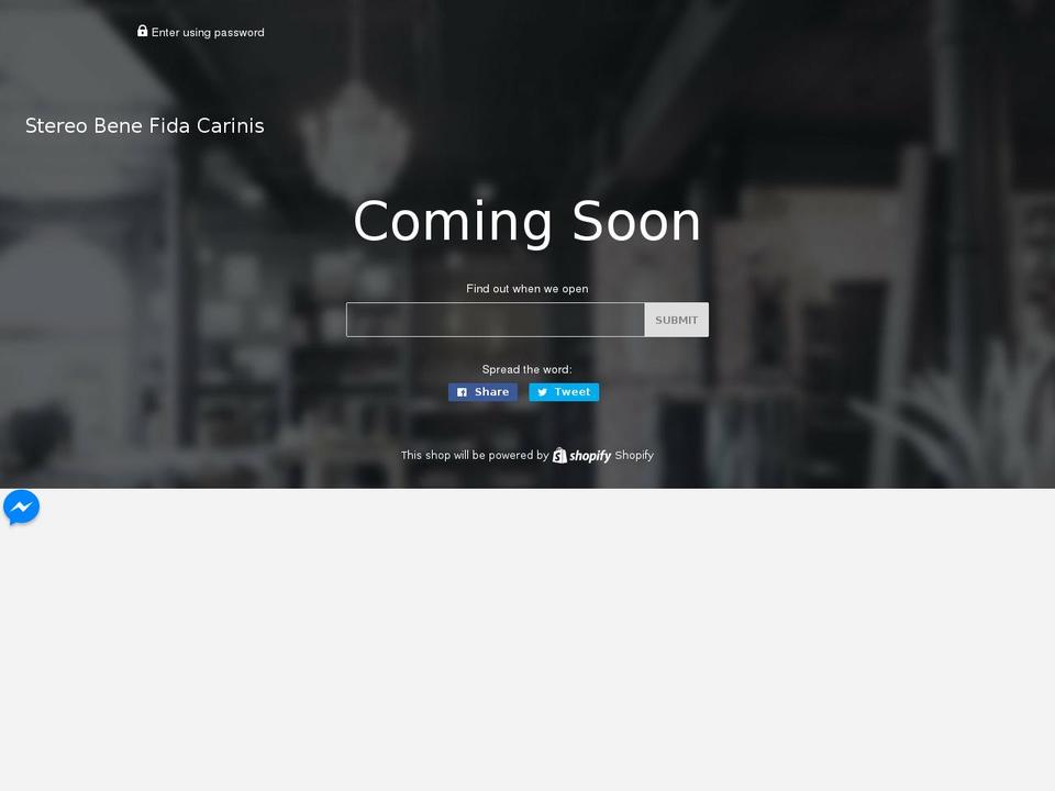 stereobenefc.com — Shopify storefront screenshot
