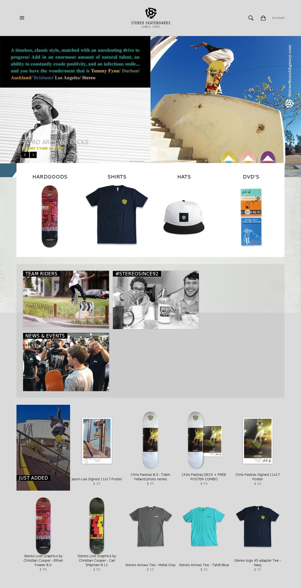 stereosoundagency.net shopify website screenshot