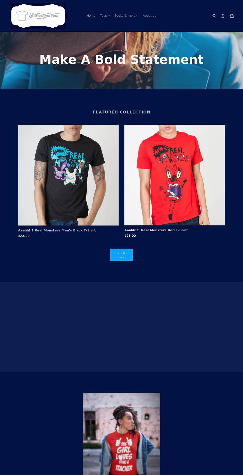 stereotypetees.net shopify website screenshot