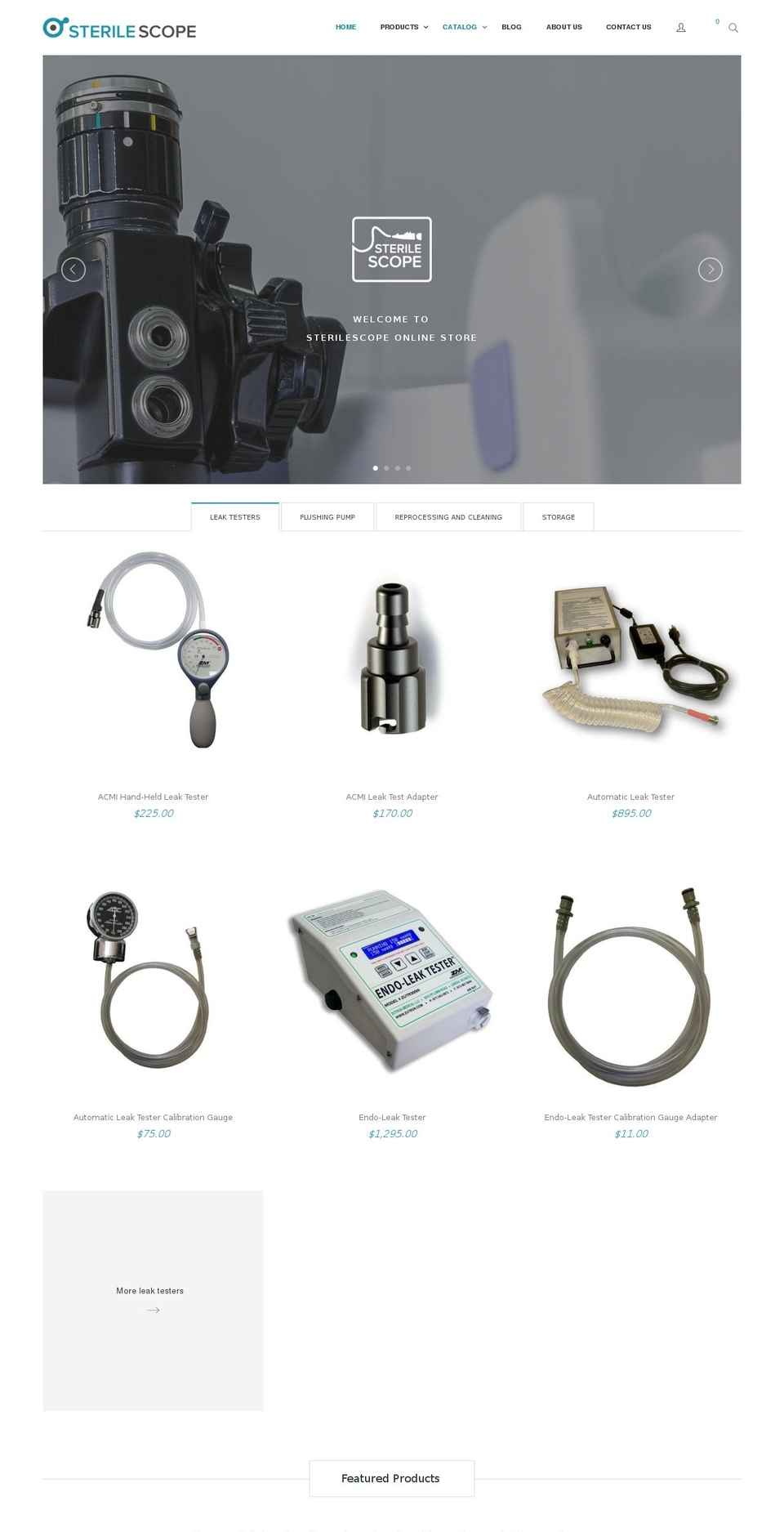sterilescope.com shopify website screenshot