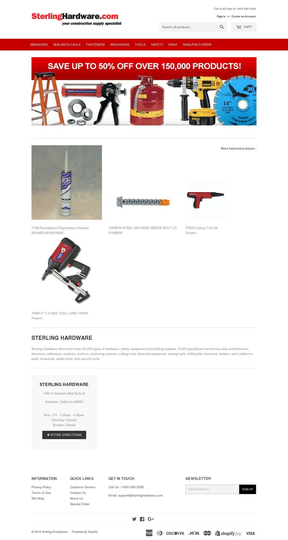 sterlinghardware.com — Shopify store on .com