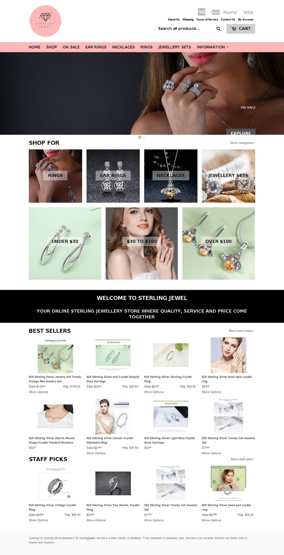 dsl-5-0-1 Shopify theme site example sterlingjewel.com