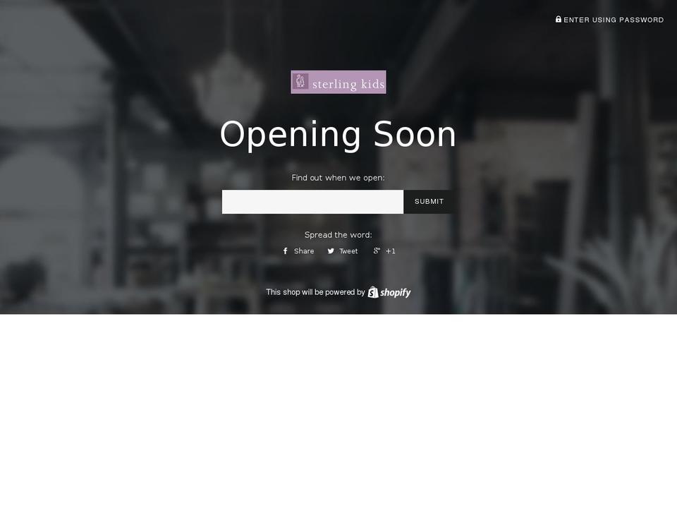 sterlingkids.com shopify website screenshot