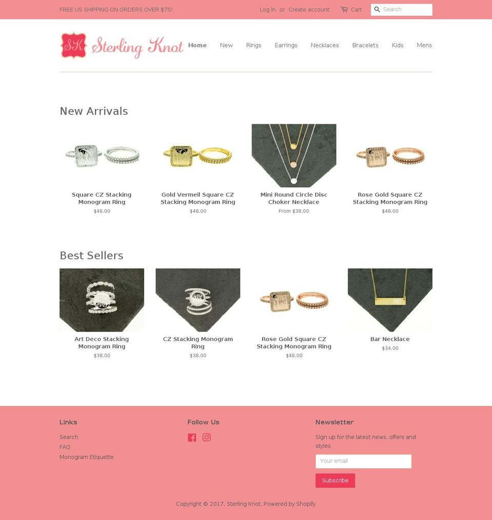 District Shopify theme site example sterlingknot.myshopify.com