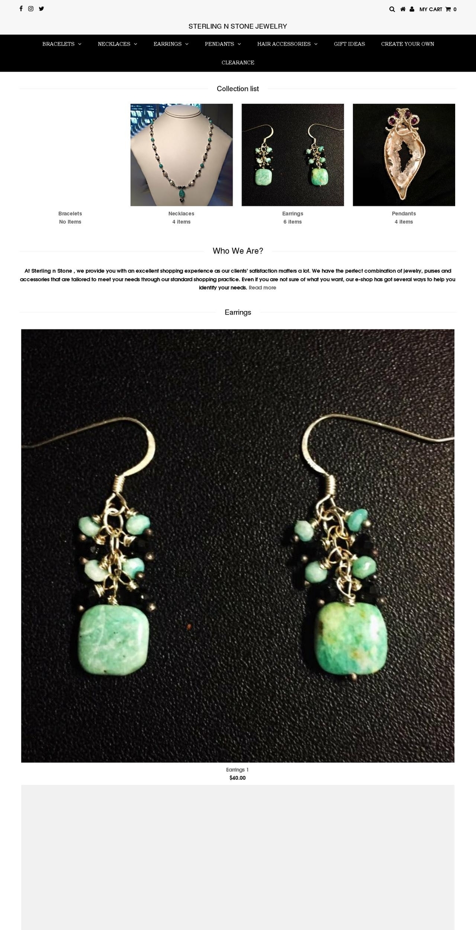 sterlingnstone.com shopify website screenshot