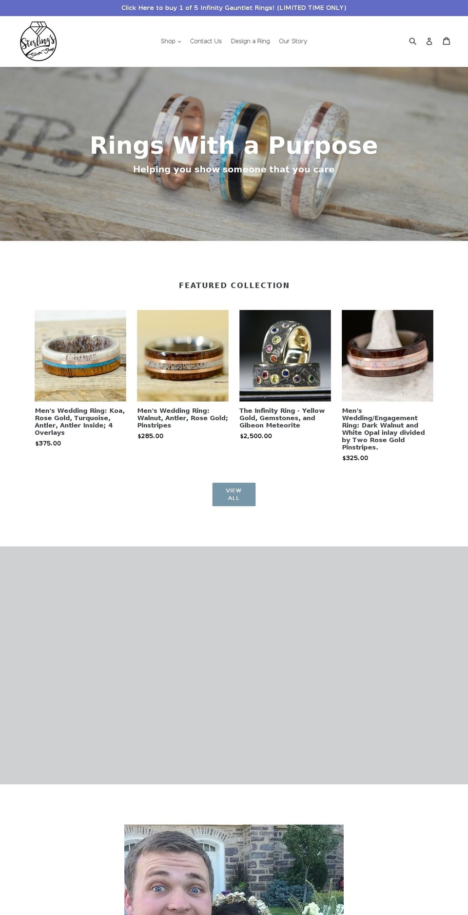 sterlingssilvershop.com — Shopify storefront screenshot