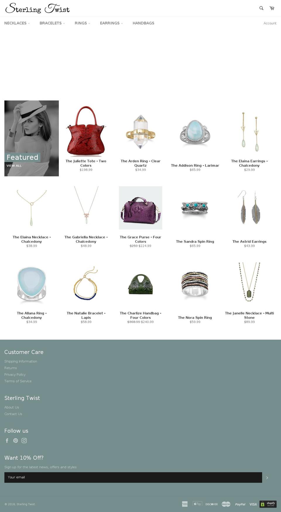 sterlingtwist.com — Shopify storefront screenshot