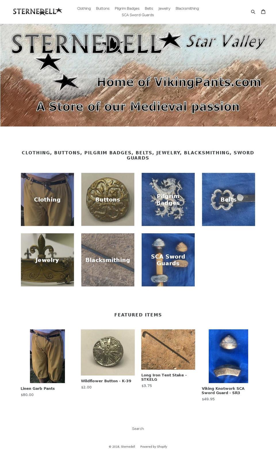 sternedell.com — Shopify storefront screenshot