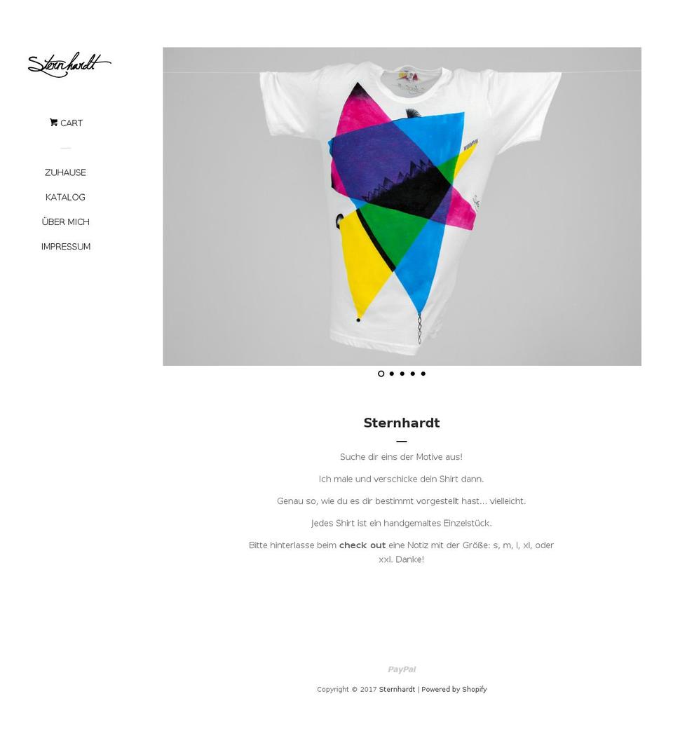 sternhardt.de shopify website screenshot