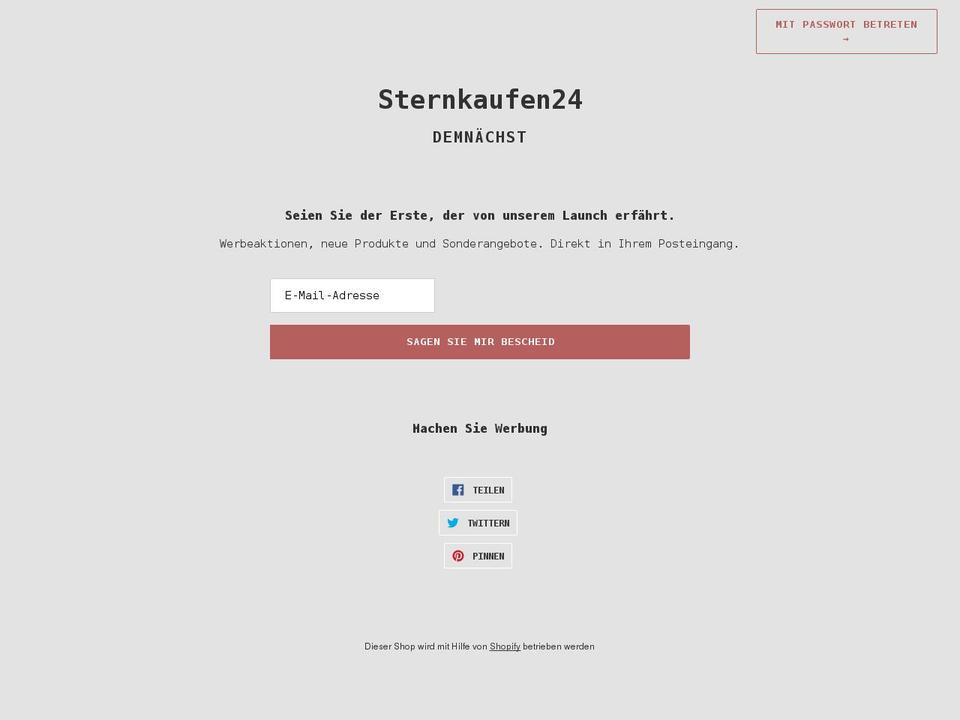 sternkaufen24.com shopify website screenshot