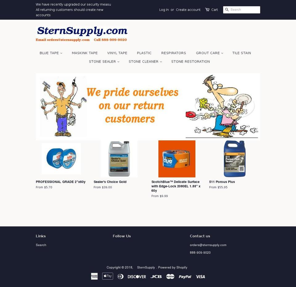 sternsupply.com shopify website screenshot