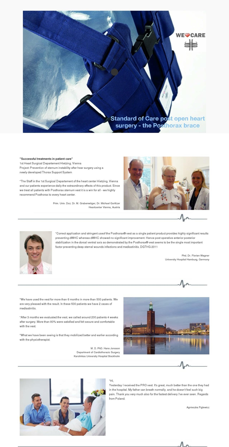 sternumbrace.com shopify website screenshot