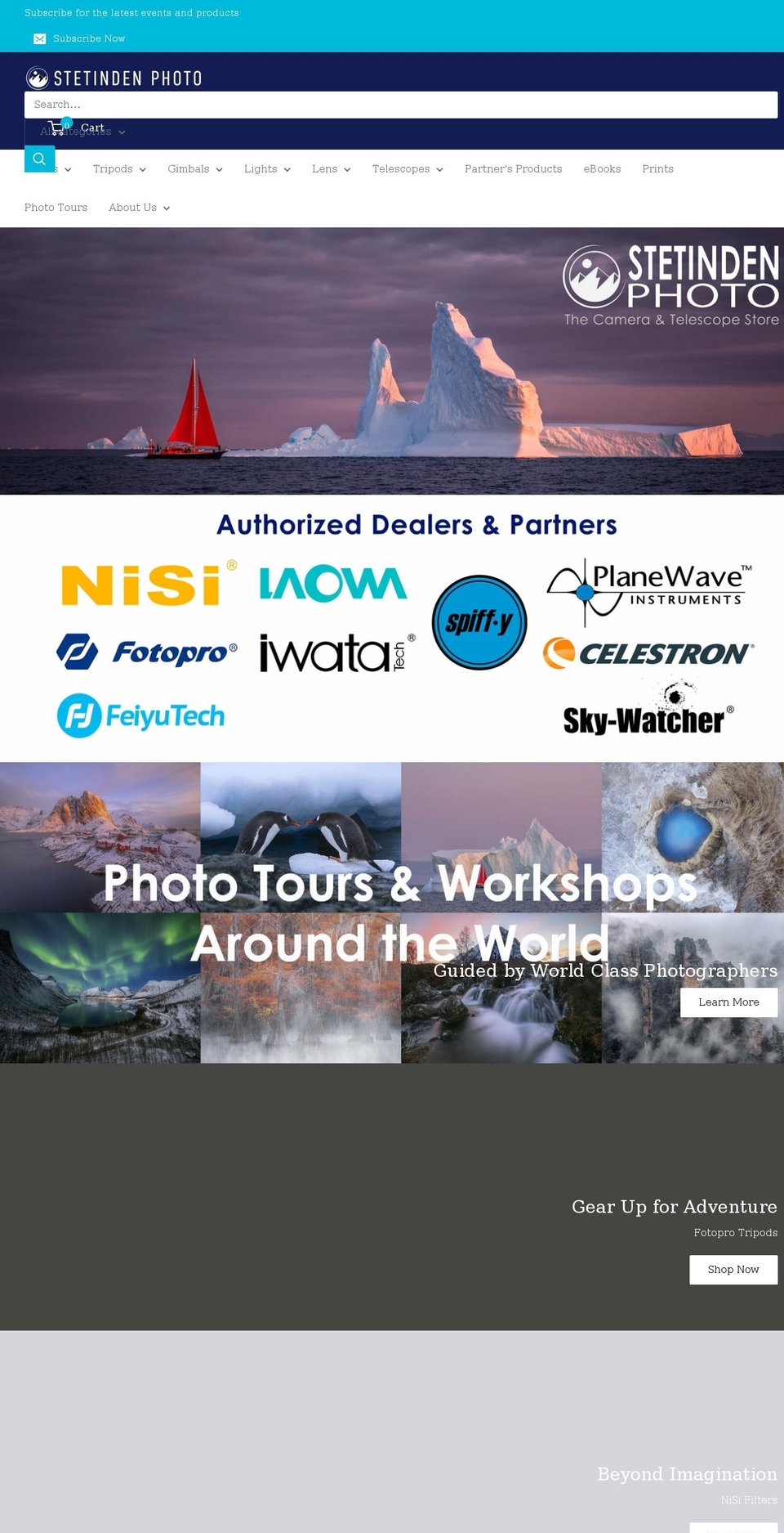 stetindenphoto.com shopify website screenshot