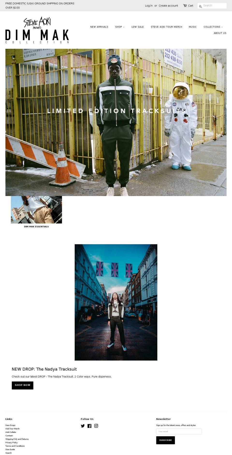steveaokishop.com — Shopify storefront screenshot