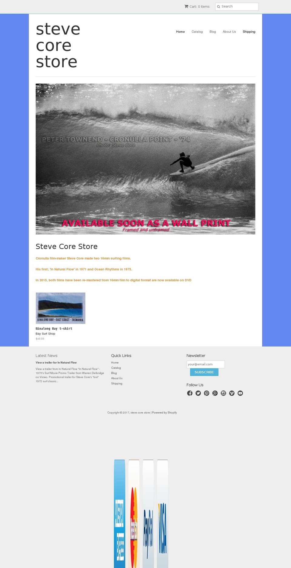 stevecorestore.com shopify website screenshot
