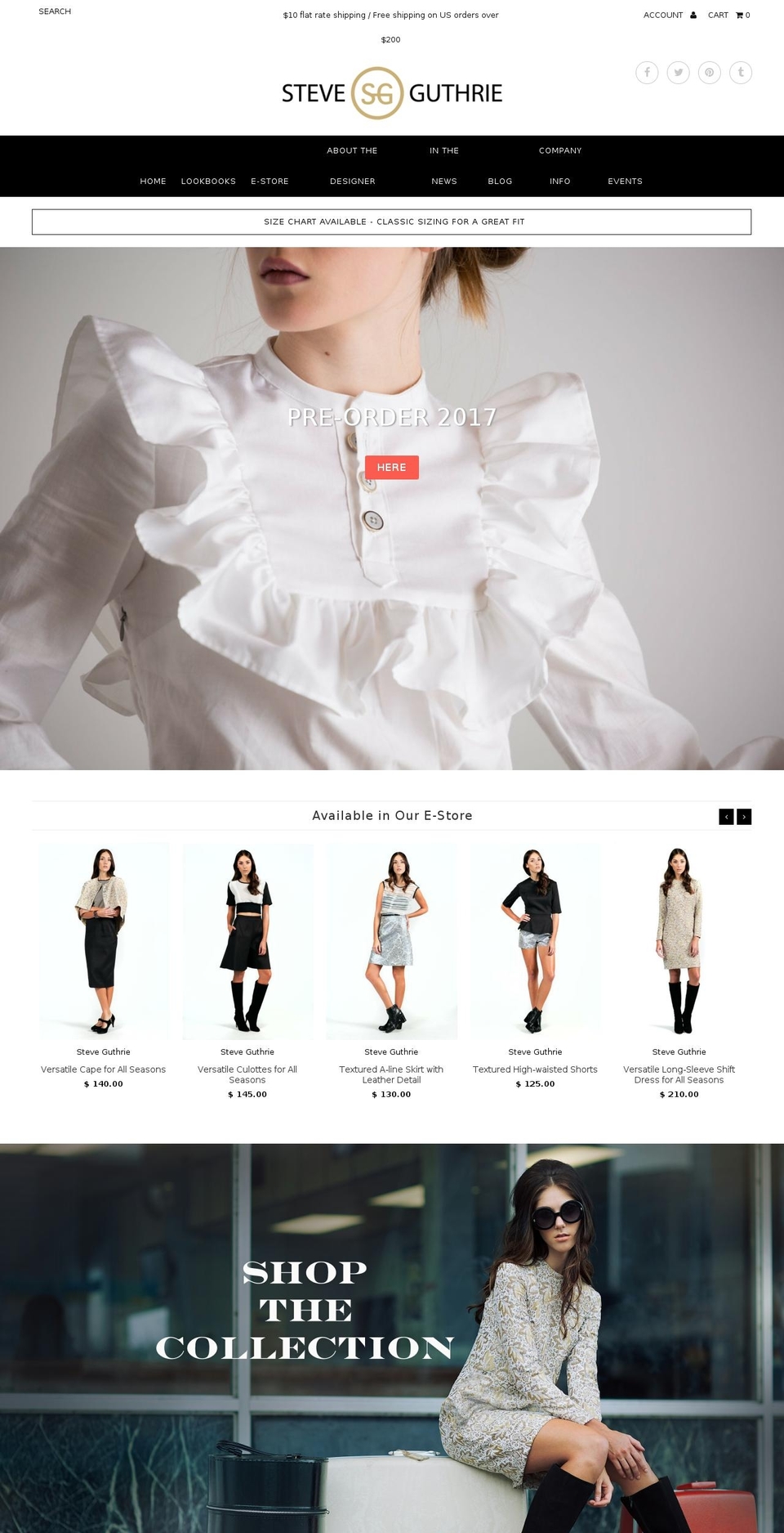 steveguthrie.com shopify website screenshot