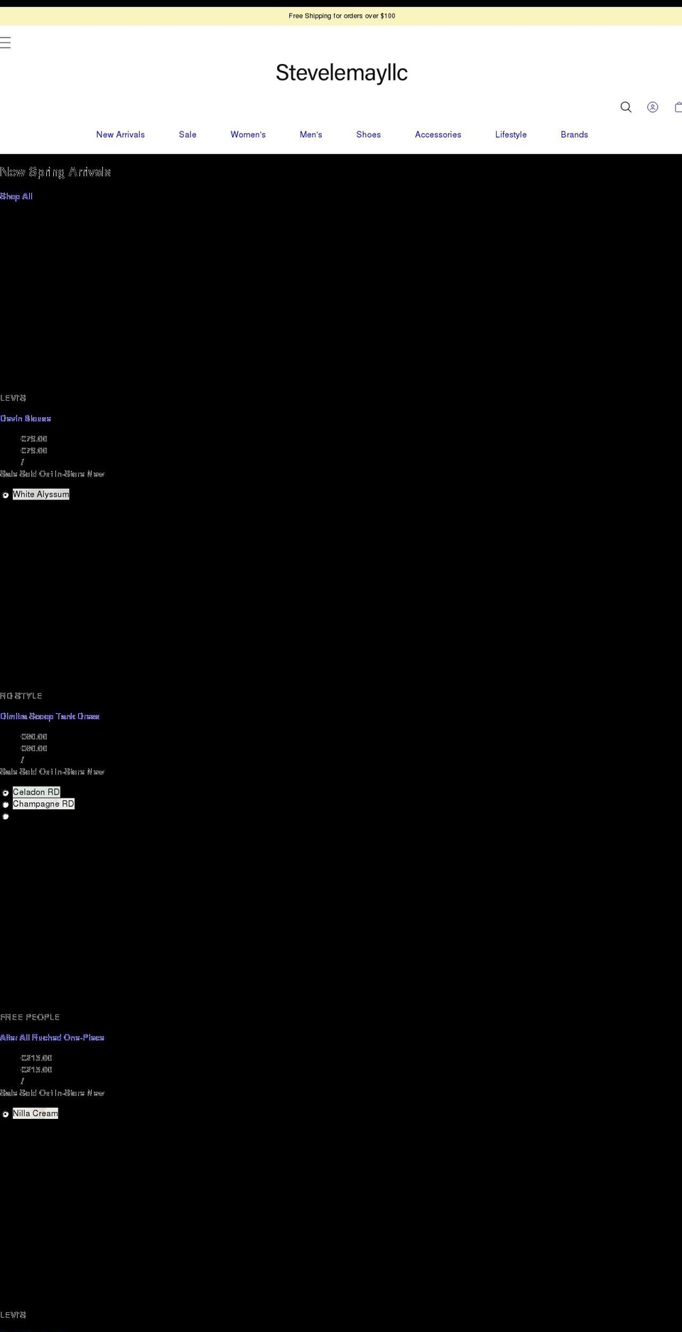 stevelemayllc.com shopify website screenshot