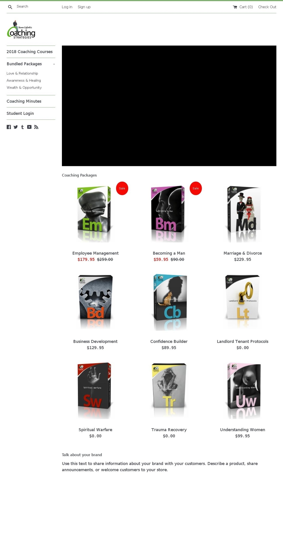stevengoforth.com — Shopify storefront screenshot