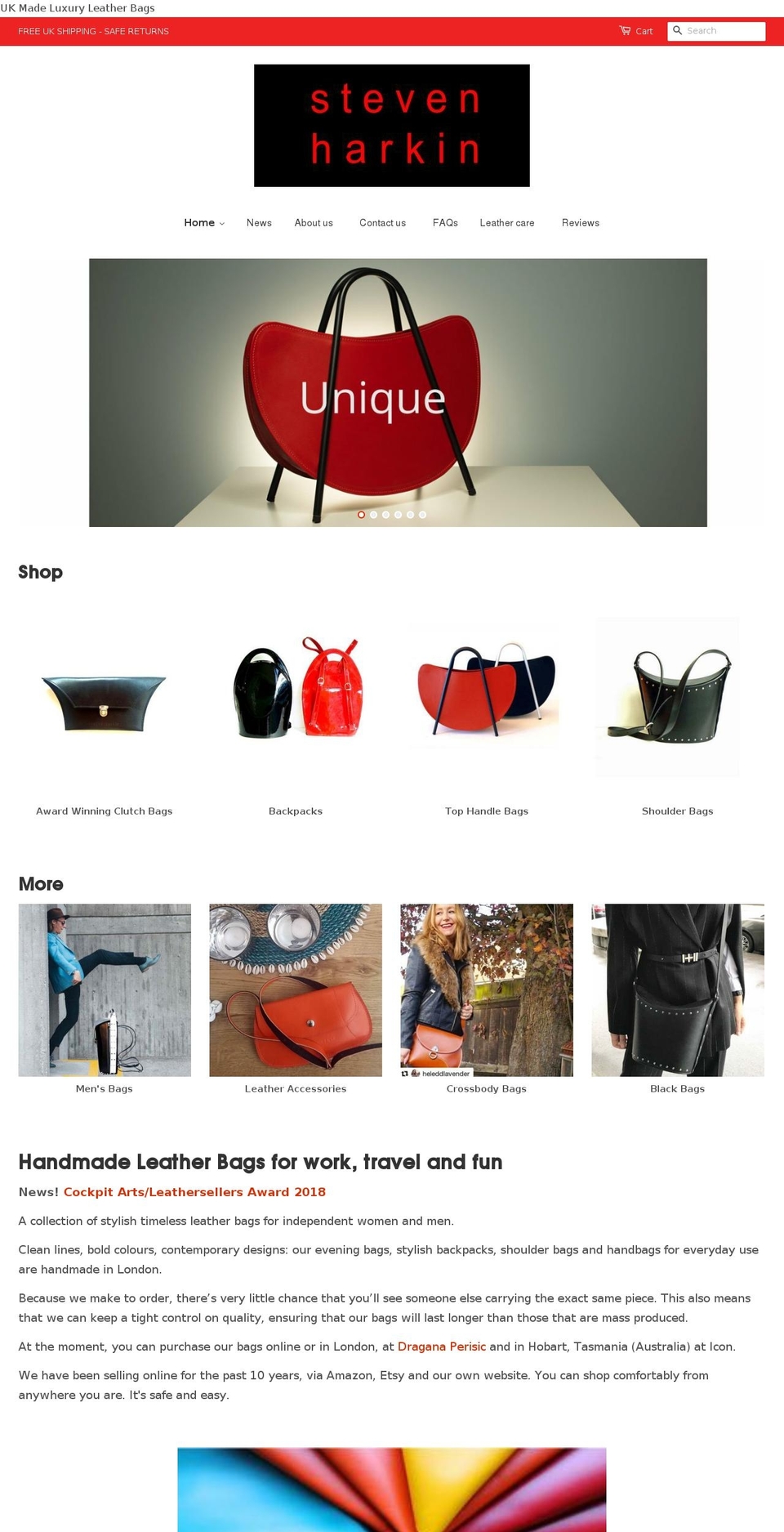 stevenharkin.com shopify website screenshot