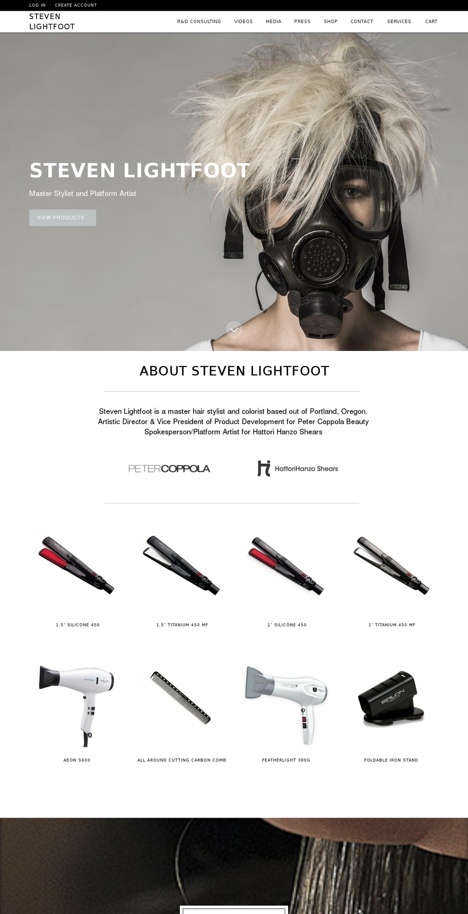 stevenlightfoot.com shopify website screenshot