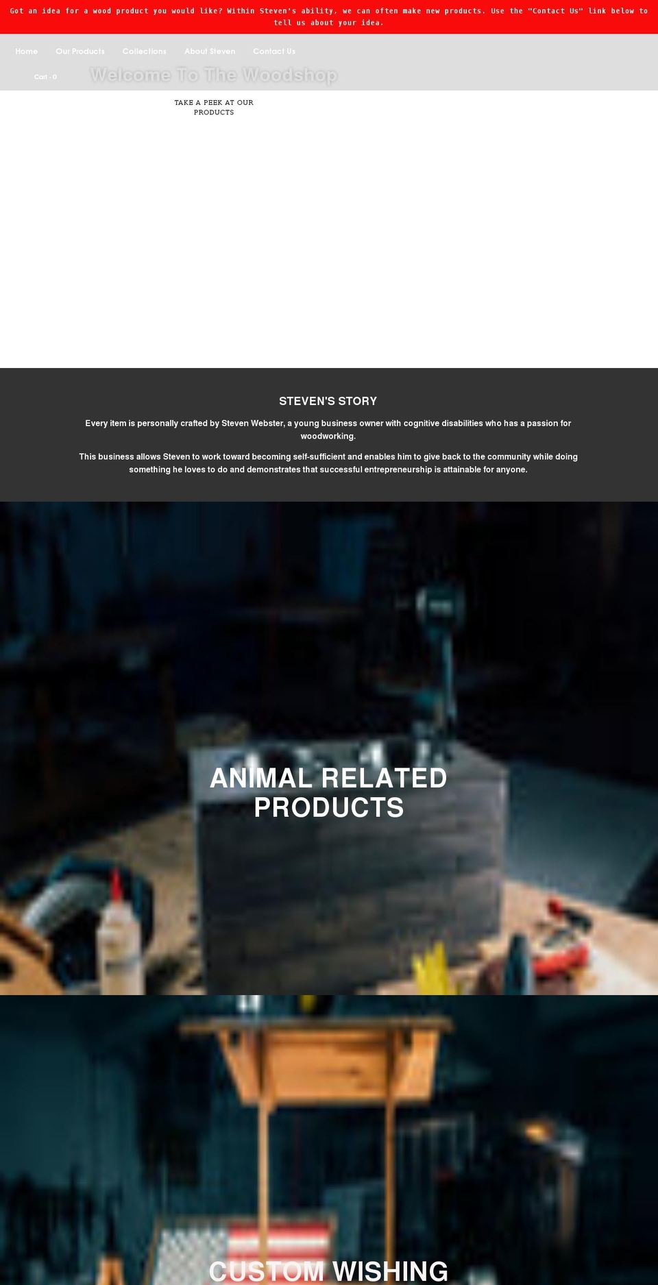 stevenswoodshop.com shopify website screenshot