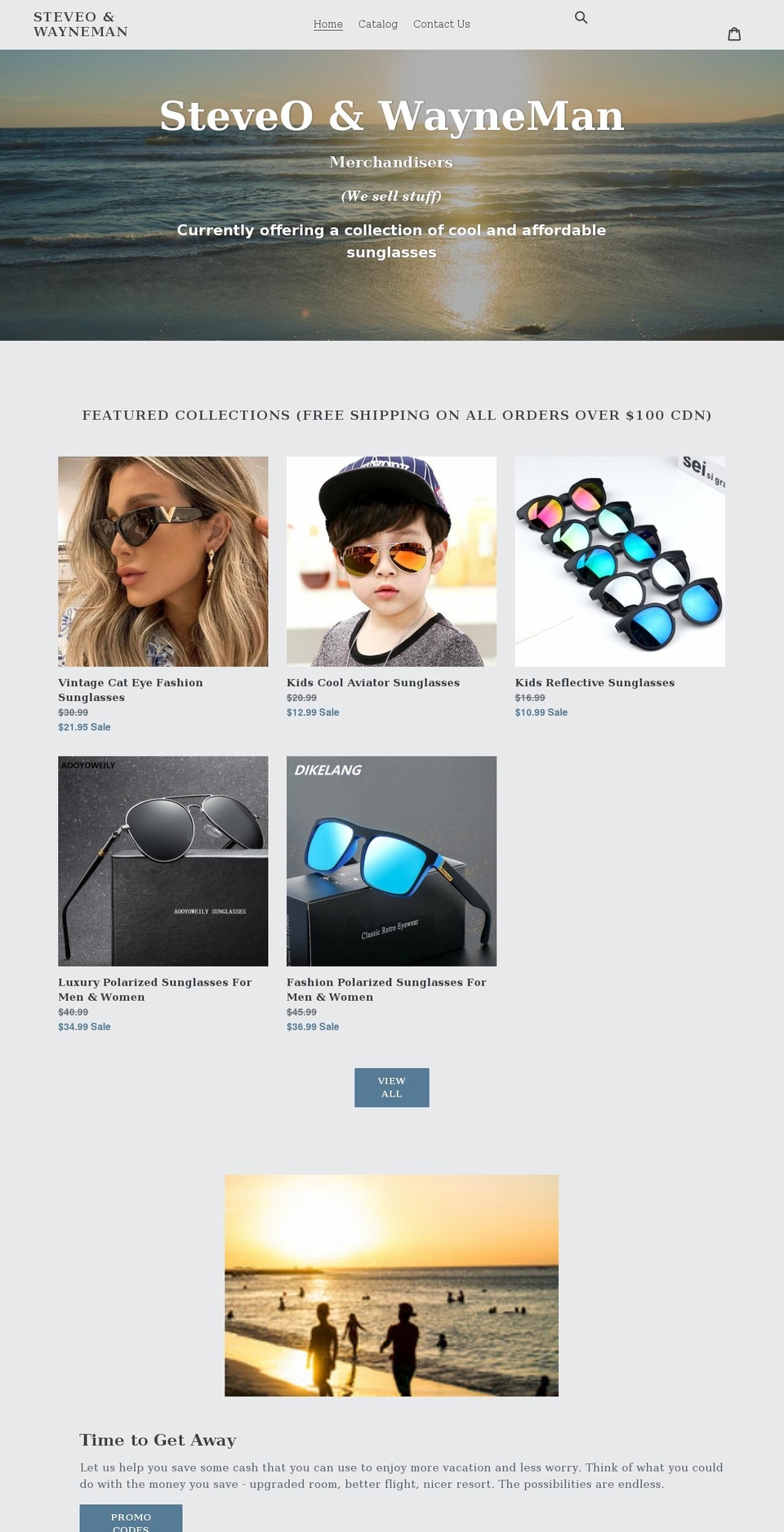 steveoandwayneman.com shopify website screenshot