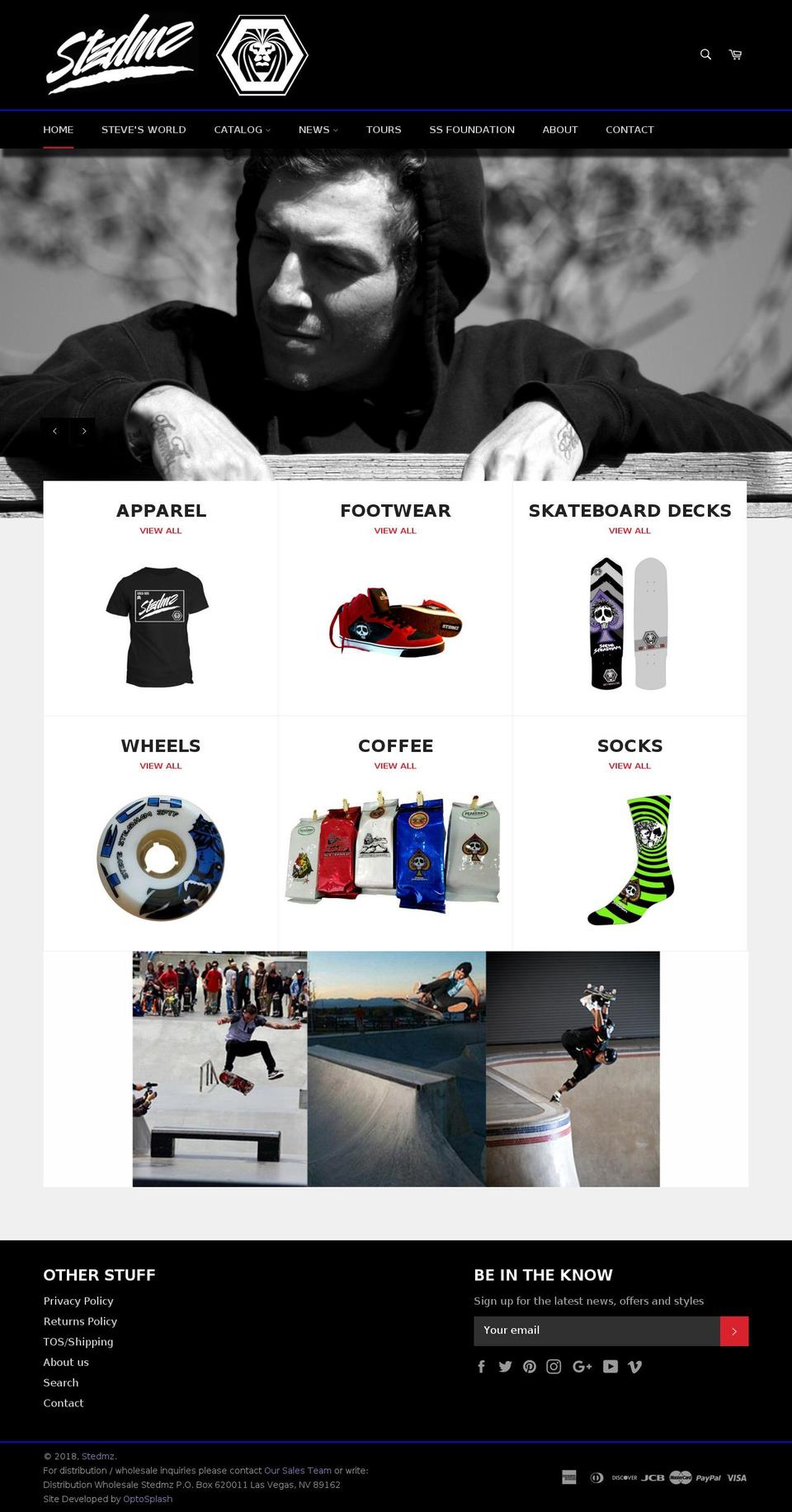 stevesteadham.com shopify website screenshot