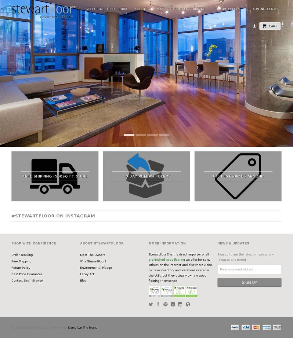 stewartflooronline.com — Shopify storefront screenshot