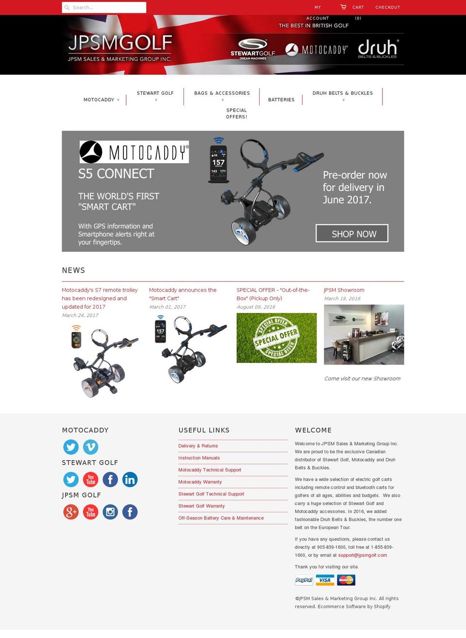 stewartgolfcanada.com shopify website screenshot