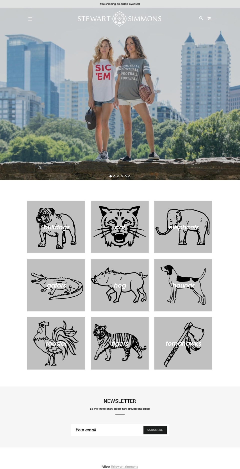 stewartsimmons.com shopify website screenshot