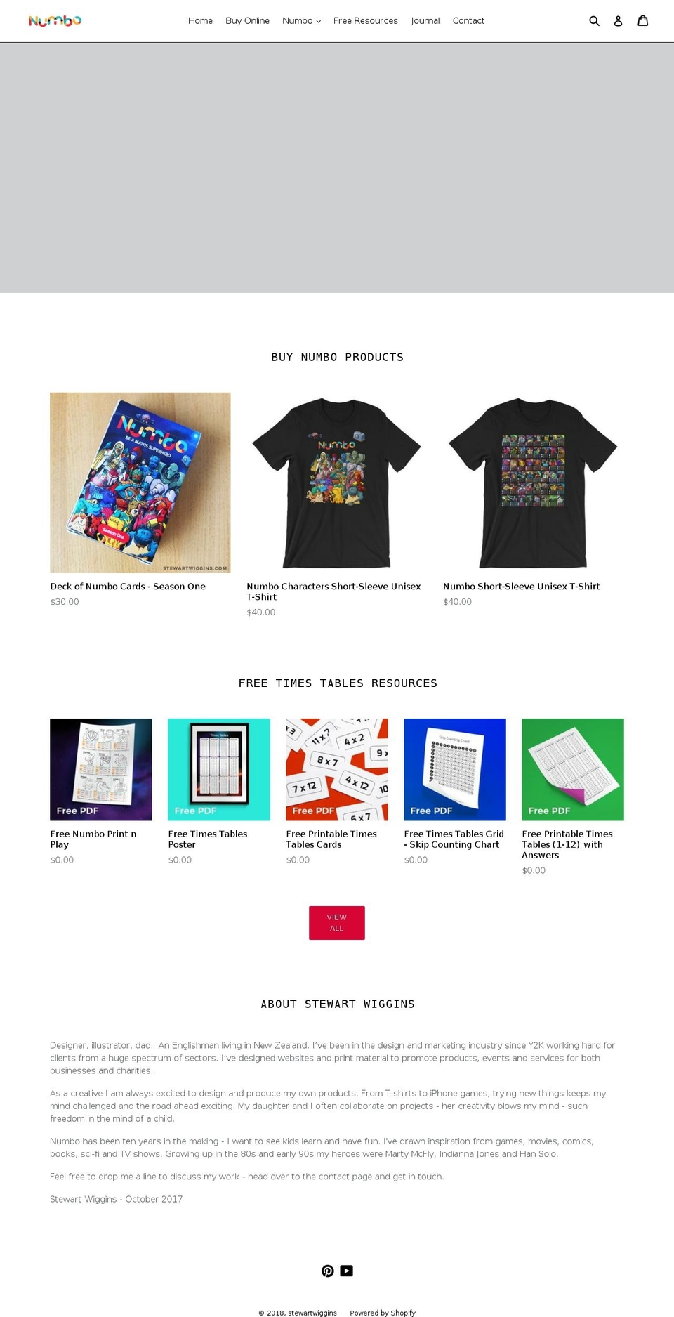stewartwiggins.com shopify website screenshot