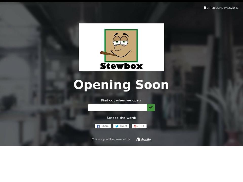 stewbox.com — Shopify storefront screenshot