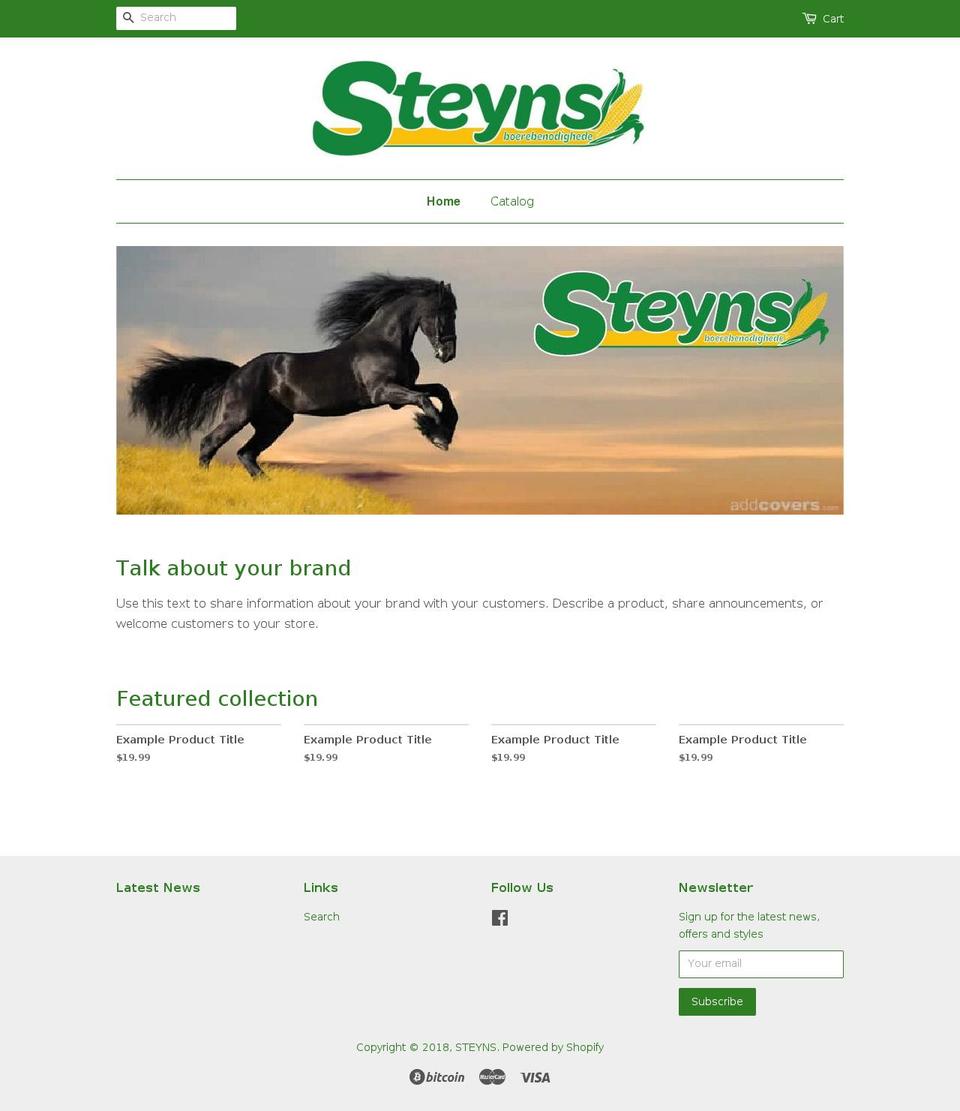 steyns.store shopify website screenshot