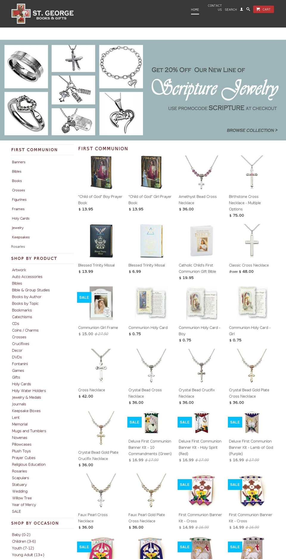 stgeorgebooks.com shopify website screenshot