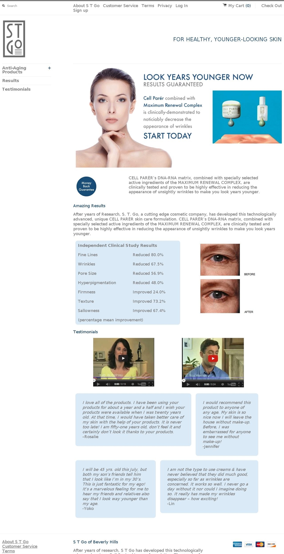 stgo.com shopify website screenshot