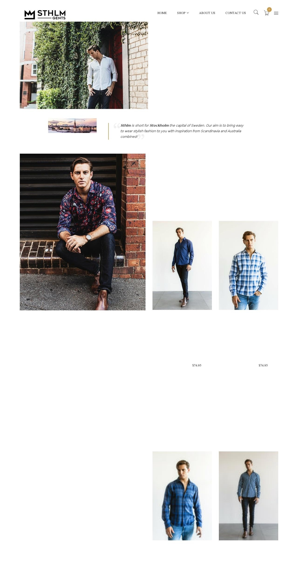 sthlmgents.com shopify website screenshot
