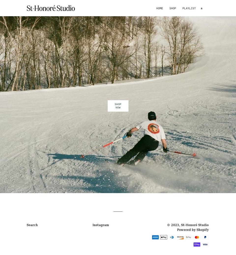 sthonorestudio.com shopify website screenshot