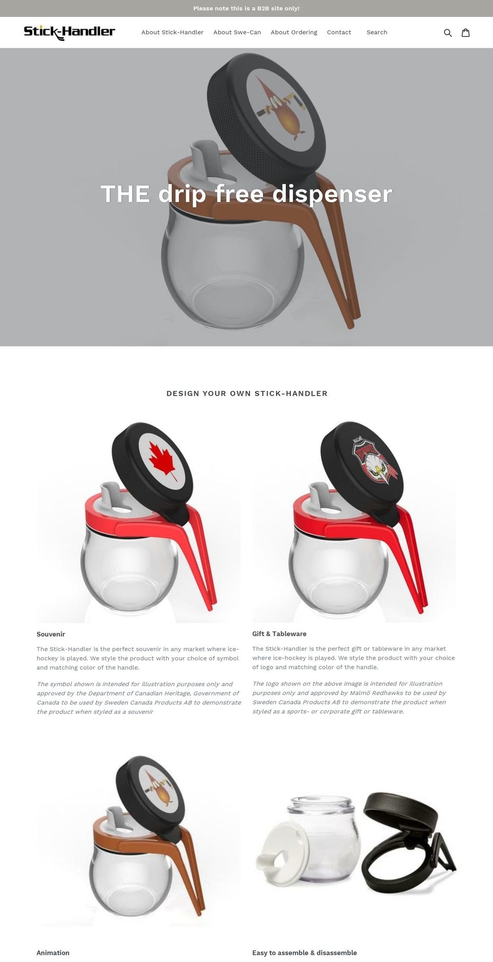 stick-handler.com — Shopify storefront screenshot