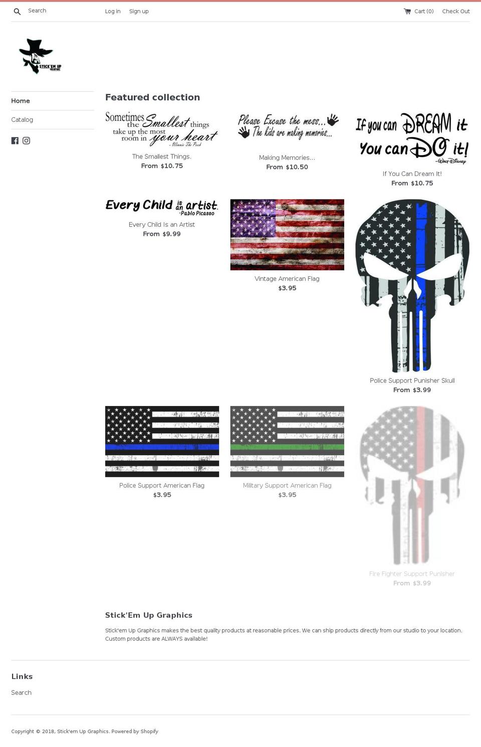 stickemupny.com — Shopify storefront screenshot