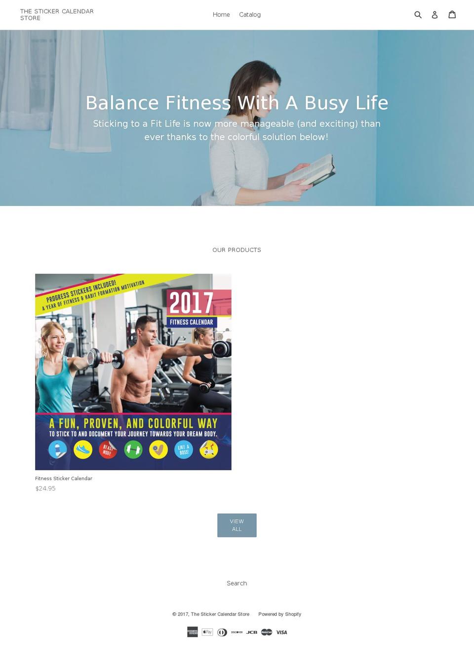 stickercalendars.com shopify website screenshot