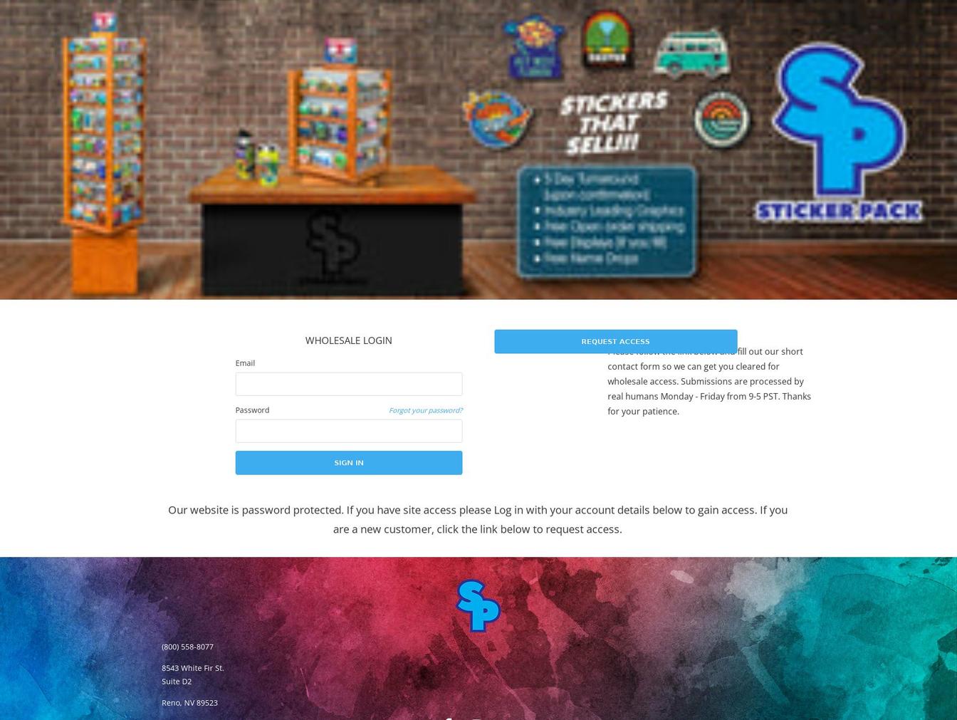 stickerpack.com shopify website screenshot