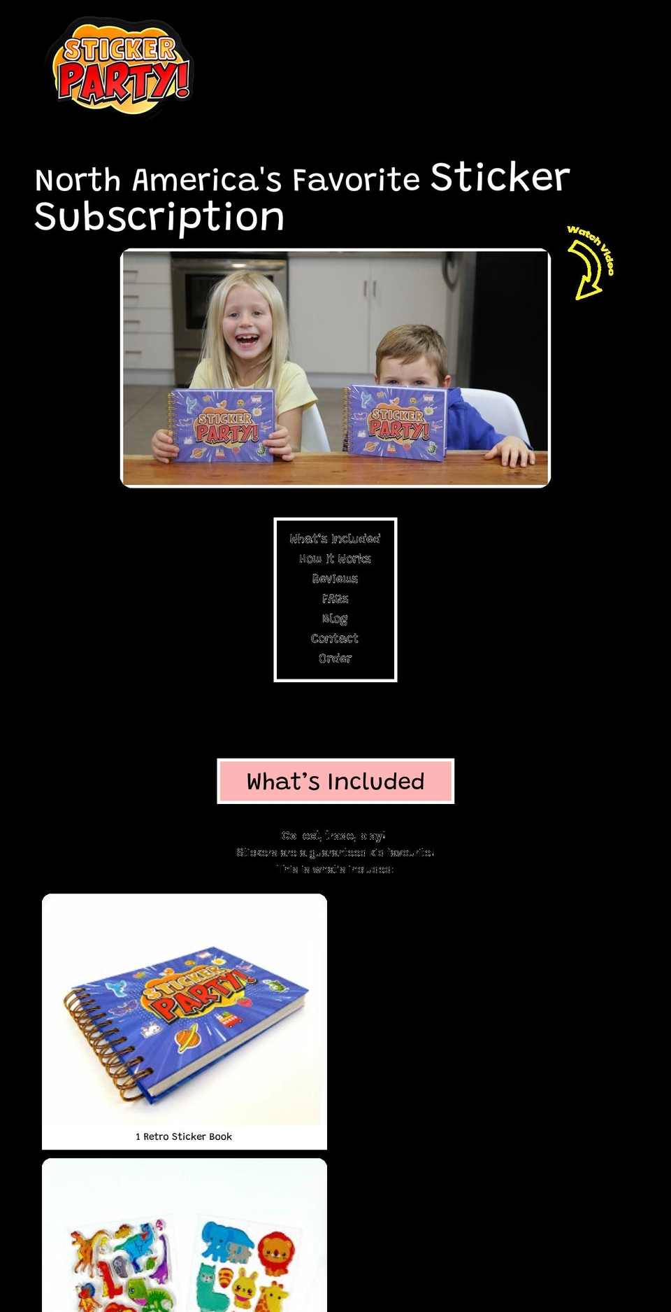 stickerparty.com shopify website screenshot