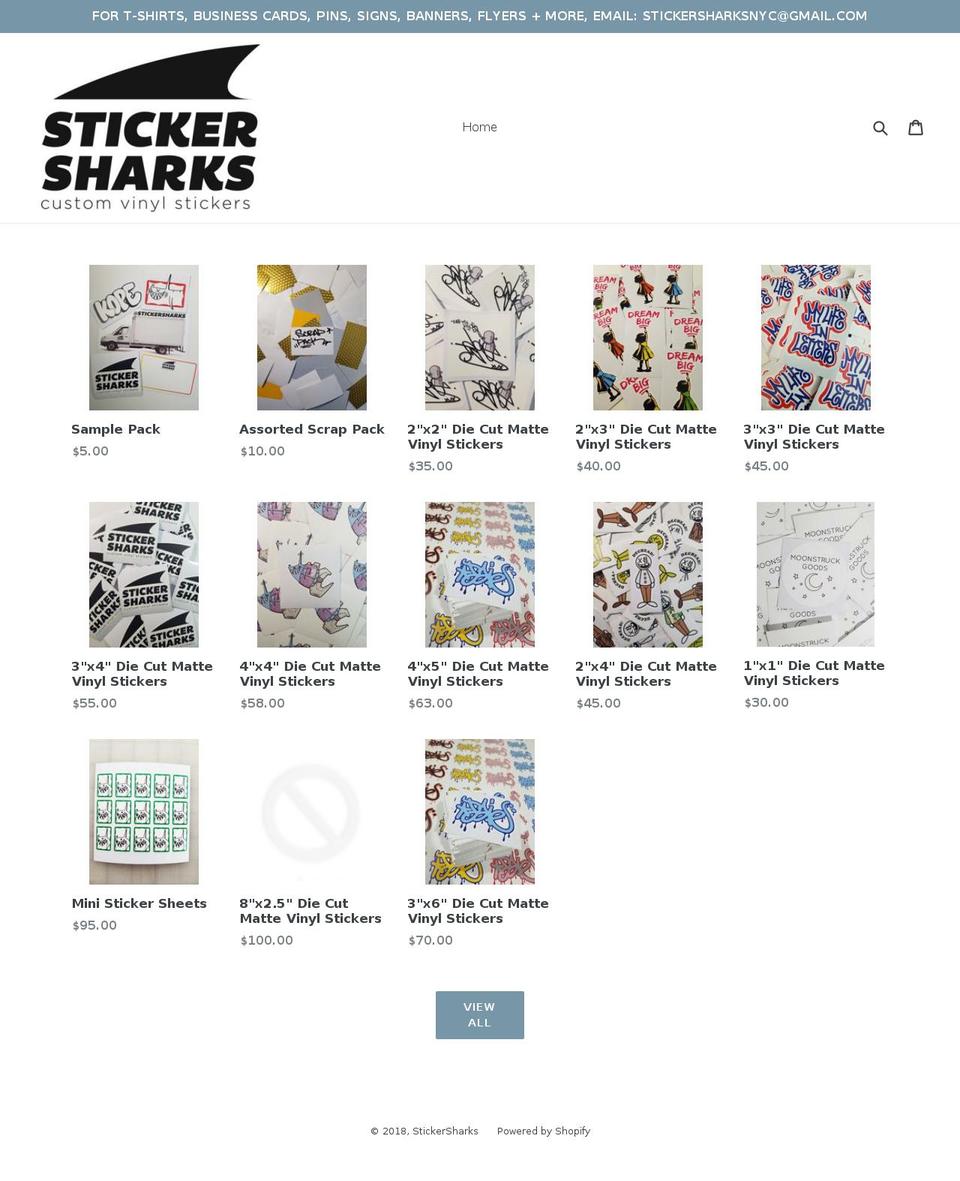 stickersharksnyc.com — Shopify storefront screenshot