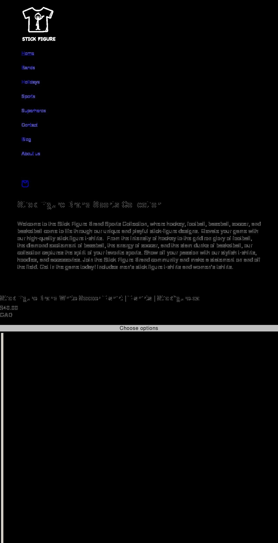 stickfigure.ca shopify website screenshot