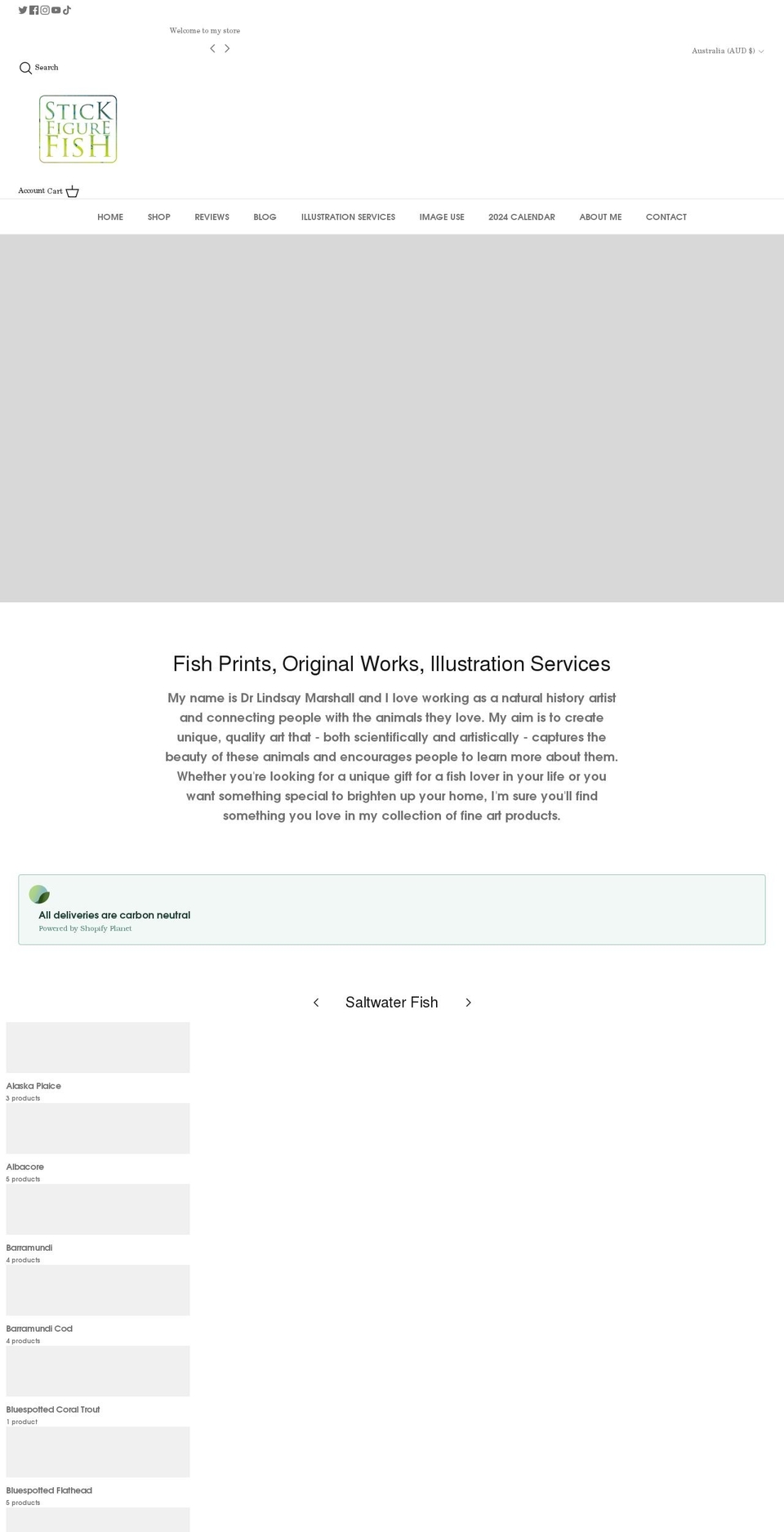 stickfigurefish.com.au shopify website screenshot