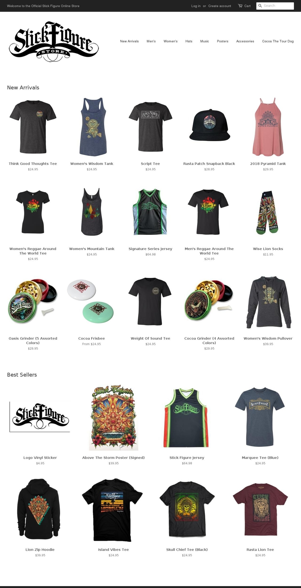 stickfigurestore.com shopify website screenshot
