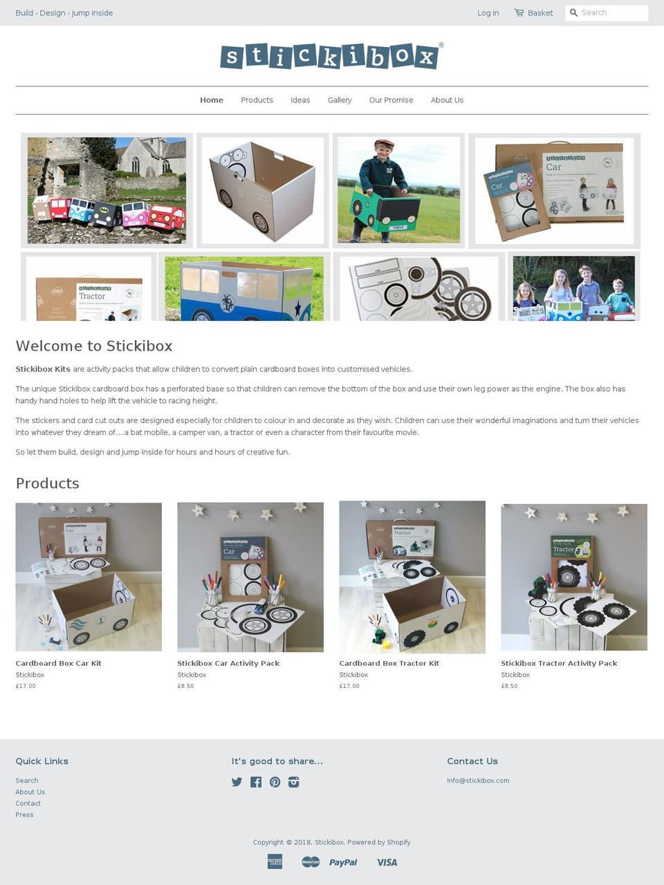 stickibox.com — Shopify storefront screenshot