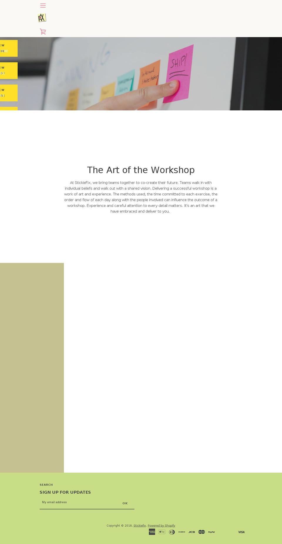 stickiefix.com — Shopify storefront screenshot